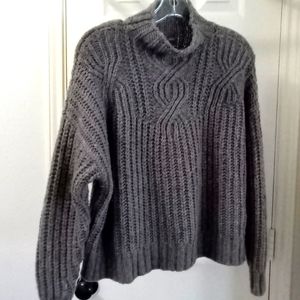 Aerie mock neck knit sweater